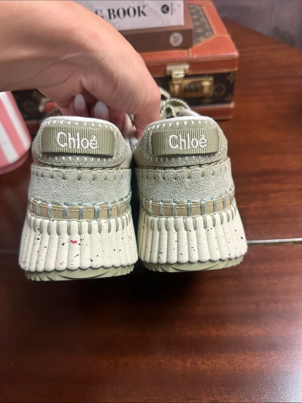 Size 38 Chloe Nama sneakers in green
